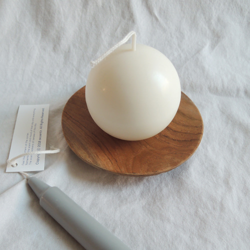 sphere candle [ivory]